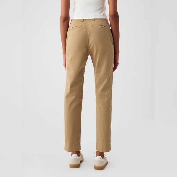 GAP Women Pants Mid Rise Downtown Khakis Mojave Tan NWOT SIZE 12 - Picture 2 of 5